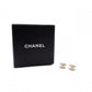 CHANEL CC Logo Earrings, Metal with Rhinestones, Gold