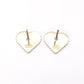 CHANEL Heart Earrings, Metal, Red and Pink Gold Hardware