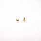 CHANEL Heart Earrings, Metal, Red and Pink Gold Hardware