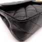 CHANEL Caviar Skin W-Flap Matelassé Classic Shoulder Bag, Leather, Black, Gold Hardware