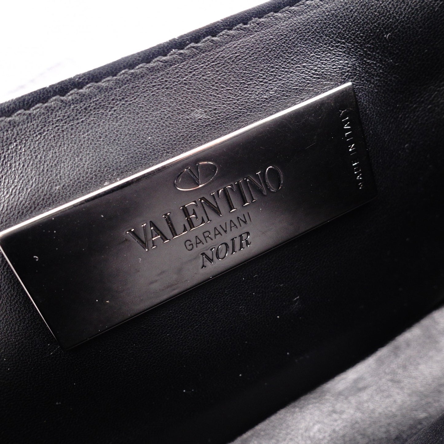 Valentino Garavani Rockstud Small Rockstud B Shoulder Bag, Leather, Black