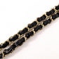 CHANEL Caviar Skin W-Flap Matelassé Classic Shoulder Bag, Leather, Black, Gold Hardware