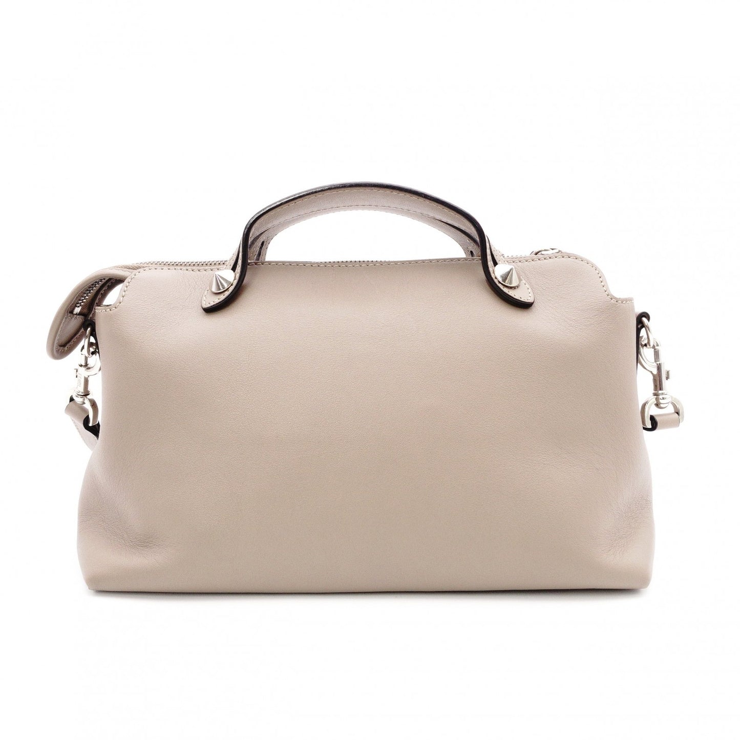 FENDI By the Way Handbag, Leather, Greige, 2-Way