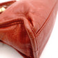BALENCIAGA Classic Mini City Handbag, Leather, Gold Hardware, Orange, Women's