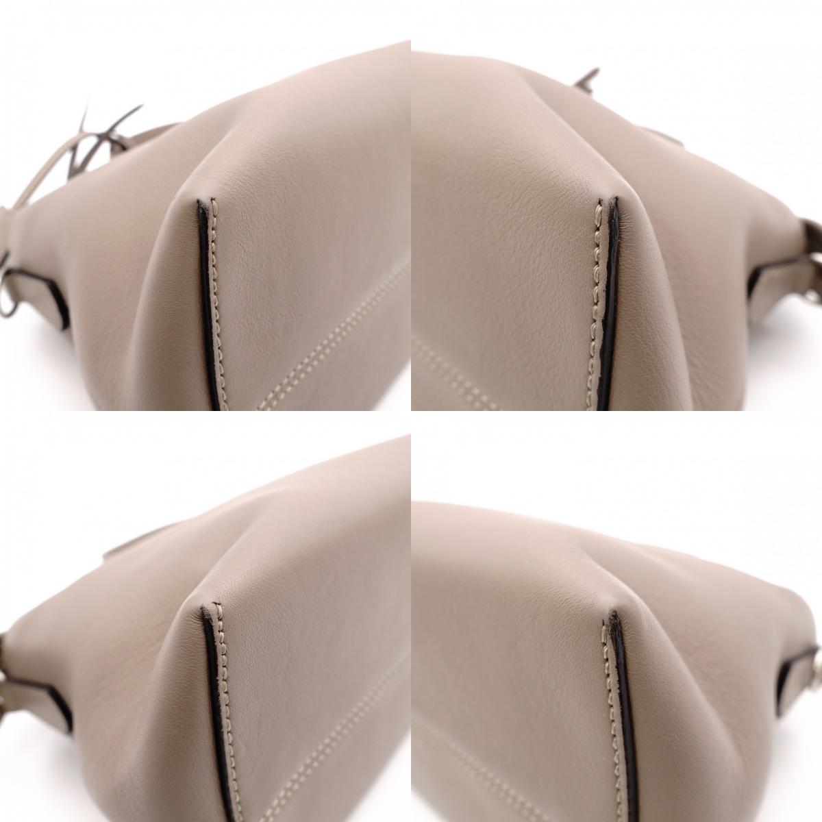 FENDI By the Way Handbag, Leather, Greige, 2-Way