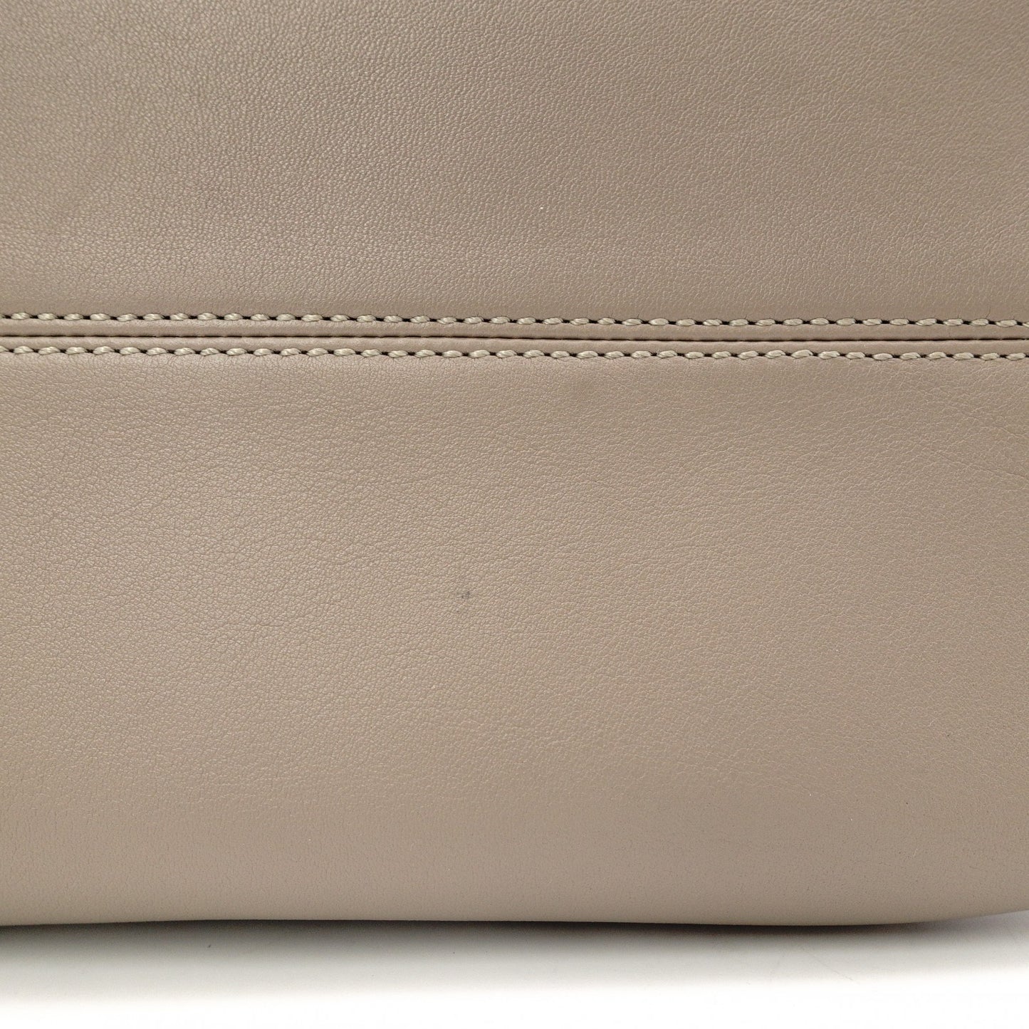 FENDI By the Way Handbag, Leather, Greige, 2-Way