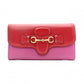 GUCCI Horsebit Long Wallet, Leather, Pink/Red, Gold Hardware