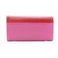 GUCCI Horsebit Long Wallet, Leather, Pink/Red, Gold Hardware