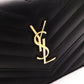SAINT LAURENT Cassandra Wallet Chain Shoulder Bag, Leather, Black, Gold Hardware, Women's