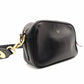 FENDI Zucca Shoulder Bag Black Leather Black Gold Hardware Crossbody 7-10-1104