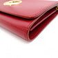 FENDI Effiz Wallet Chain, Leather, Red, Shoulder