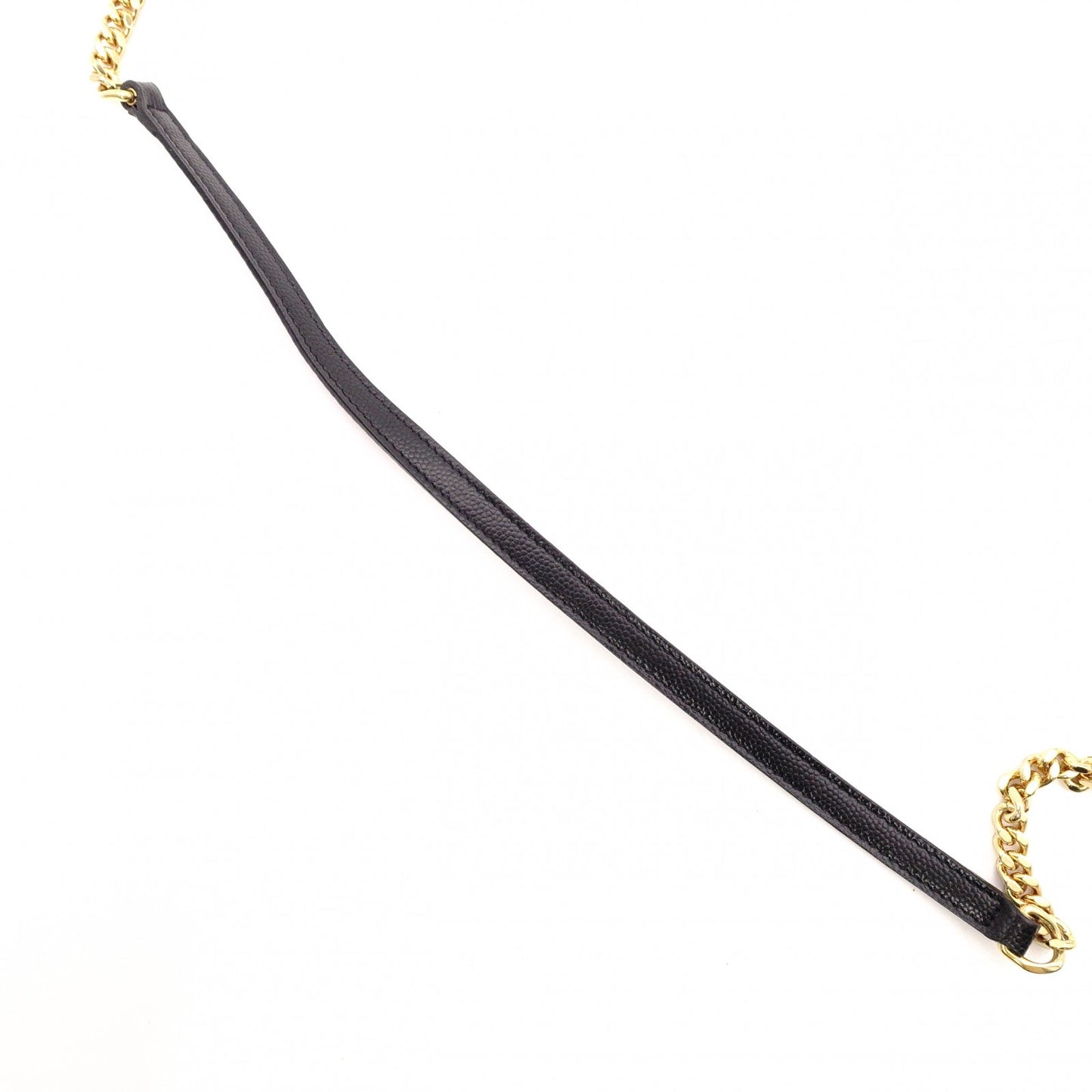 SAINT LAURENT Cassandra Wallet Chain Shoulder Bag, Leather, Black, Gold Hardware, Women's