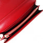 FENDI Effiz Wallet Chain, Leather, Red, Shoulder