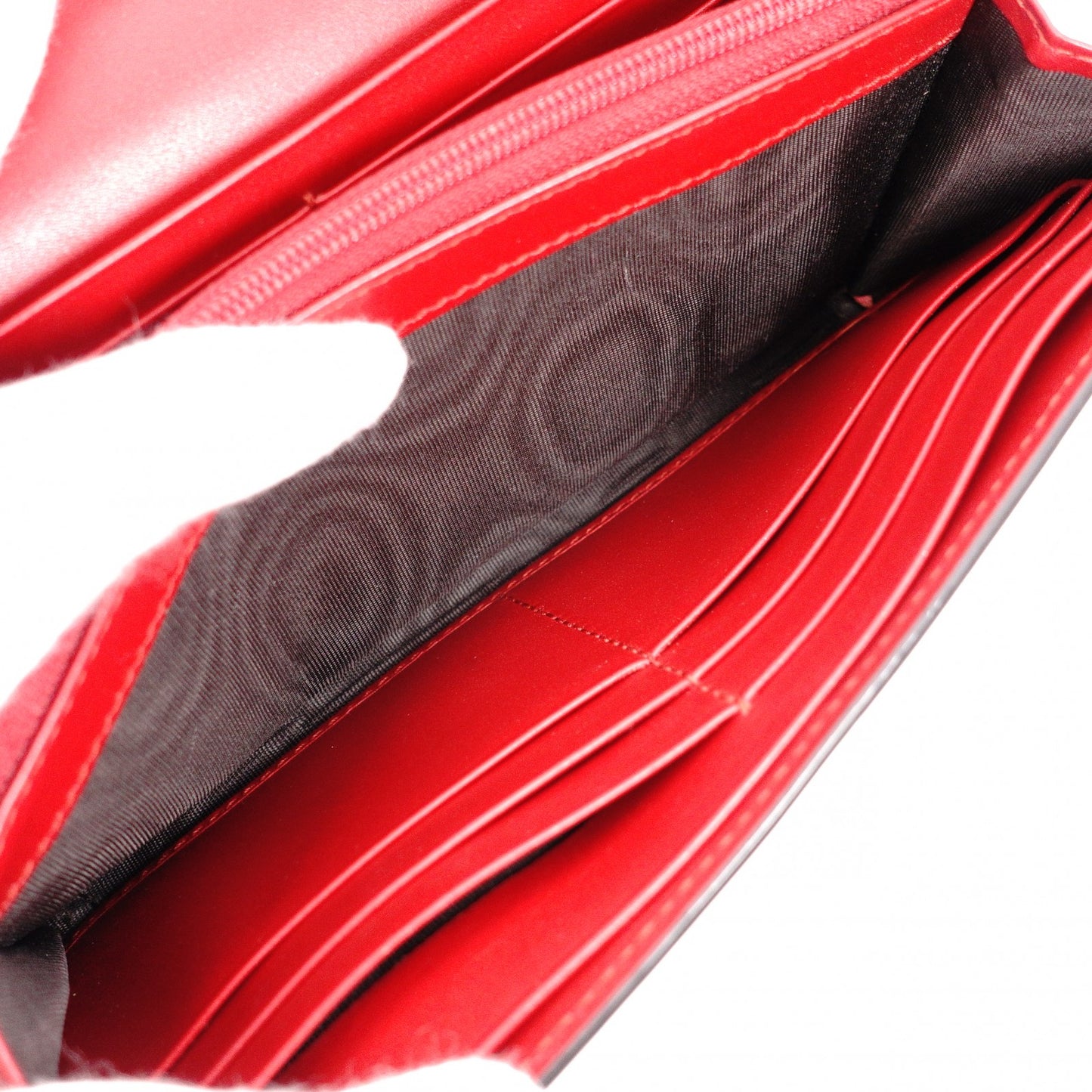 GUCCI Horsebit Long Wallet, Leather, Pink/Red, Gold Hardware