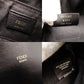 FENDI Zucca Shoulder Bag Black Leather Black Gold Hardware Crossbody 7-10-1104