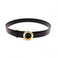 CARTIER Trinity Belt, Leather, Black, Gold Hardware, Women's