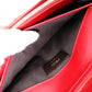 FENDI Effiz Wallet Chain, Leather, Red, Shoulder