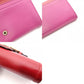 GUCCI Horsebit Long Wallet, Leather, Pink/Red, Gold Hardware