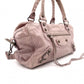 BALENCIAGA The Box Classic Handbag, Leather, Purple, 2-Way