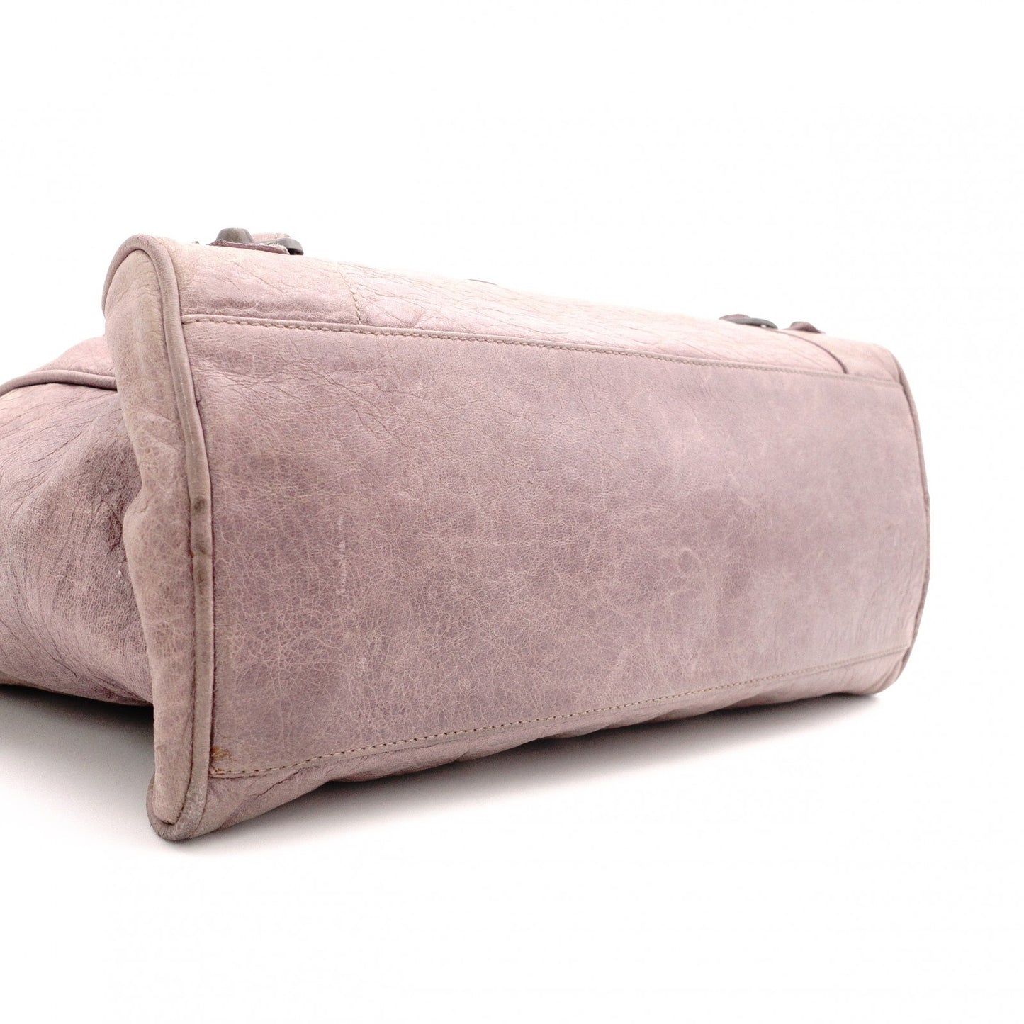 BALENCIAGA The Box Classic Handbag, Leather, Purple, 2-Way