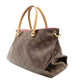 LOUIS VUITTON Monogram Canvas Parthena Handbag 2-Way Brown × Pink PVC Leather Shoulder 7-10-423