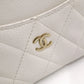 CHANEL Timeless Classic Coin and Card Case, Caviar Leather, White, Women's