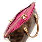LOUIS VUITTON Monogram Canvas Parthena Handbag 2-Way Brown × Pink PVC Leather Shoulder 7-10-423