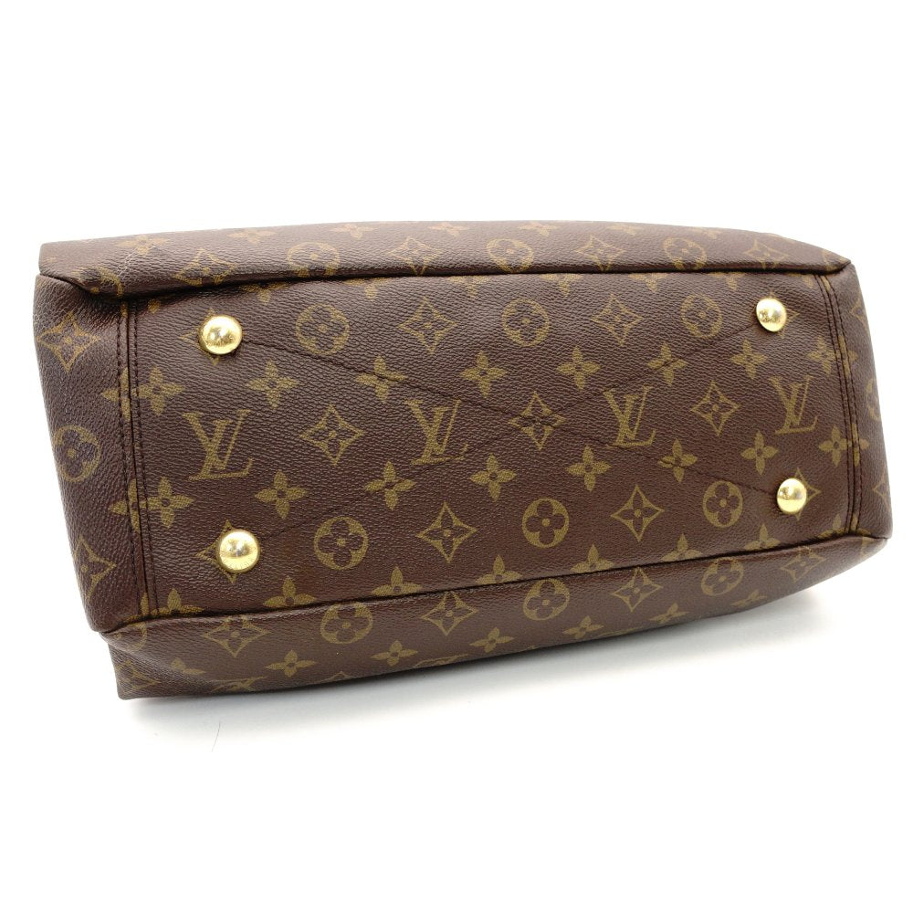 LOUIS VUITTON Monogram Canvas Parthena Handbag 2-Way Brown × Pink PVC Leather Shoulder 7-10-423