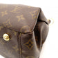 LOUIS VUITTON Monogram Canvas Parthena Handbag 2-Way Brown × Pink PVC Leather Shoulder 7-10-423
