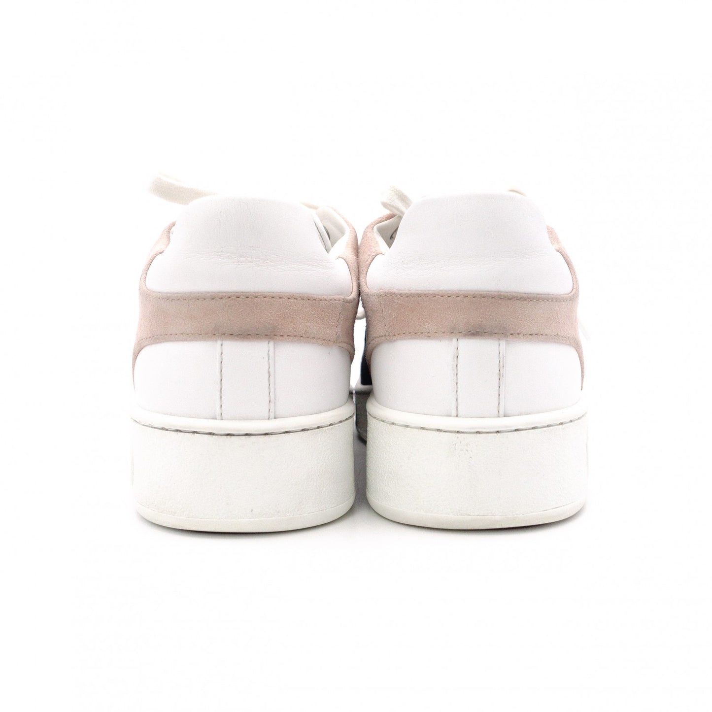 HERMES Free Sneakers, Leather, White, Size 39 (approx. 25–25.5 cm, US 8)