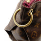 LOUIS VUITTON Monogram Canvas Parthena Handbag 2-Way Brown × Pink PVC Leather Shoulder 7-10-423