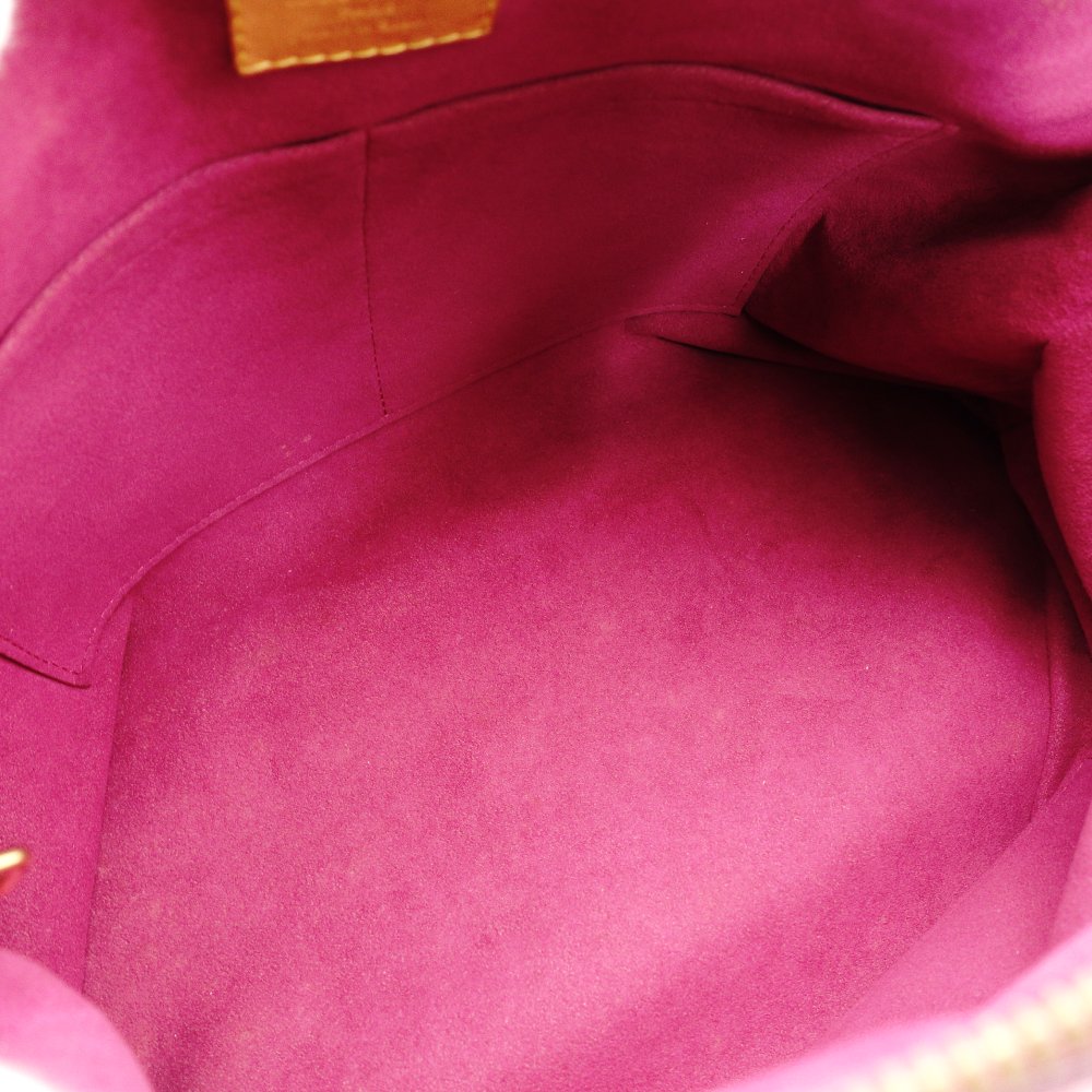 LOUIS VUITTON Monogram Canvas Parthena Handbag 2-Way Brown × Pink PVC Leather Shoulder 7-10-423