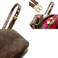 LOUIS VUITTON Monogram Canvas Parthena Handbag 2-Way Brown × Pink PVC Leather Shoulder 7-10-423