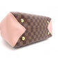 LOUIS VUITTON Brittany Damier Ébène Handbag, Leather and PVC, Brown, 2-Way