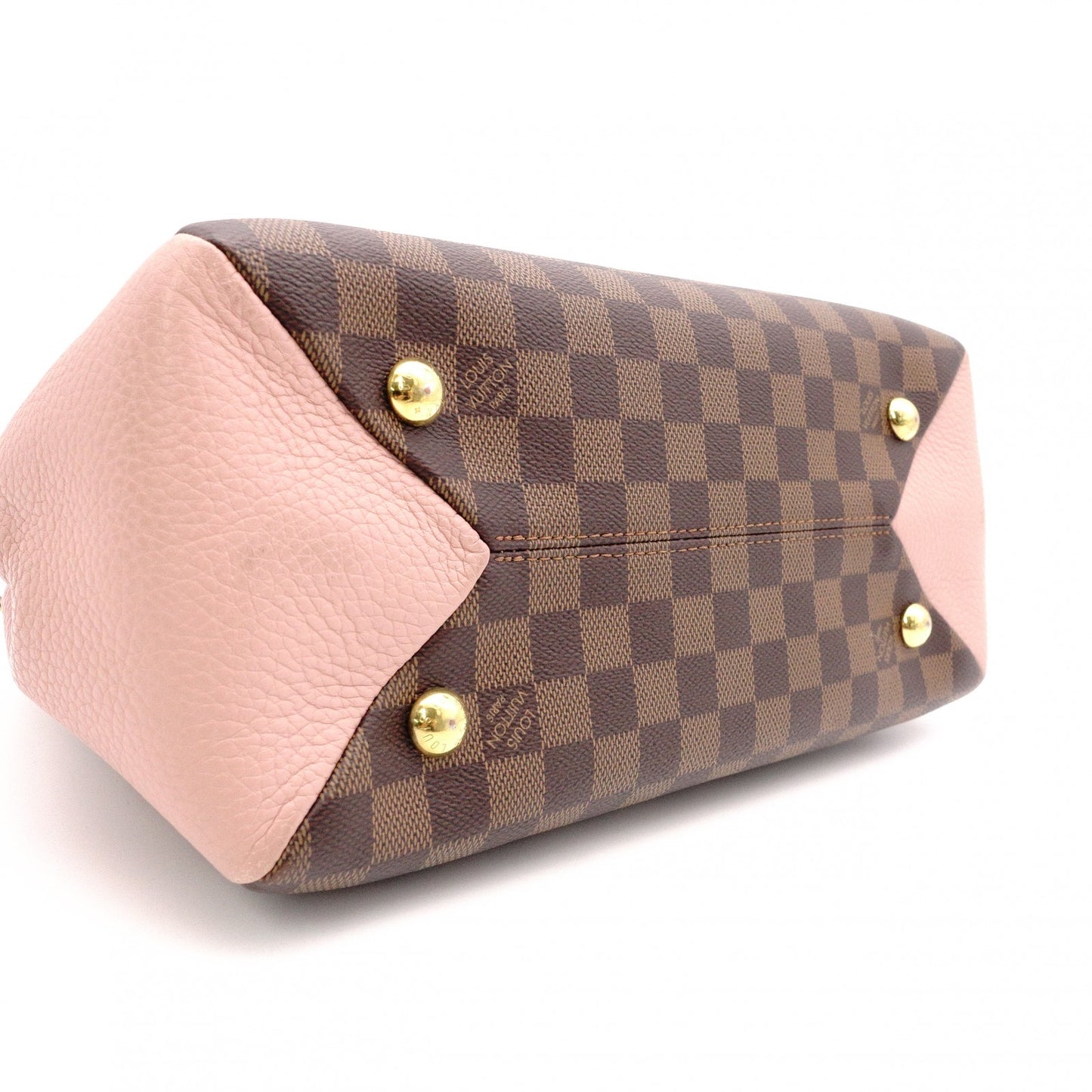 LOUIS VUITTON Brittany Damier Ébène Handbag, Leather and PVC, Brown, 2-Way
