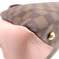 LOUIS VUITTON Brittany Damier Ébène Handbag, Leather and PVC, Brown, 2-Way