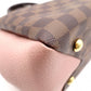 LOUIS VUITTON Brittany Damier Ébène Handbag, Leather and PVC, Brown, 2-Way