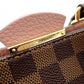 LOUIS VUITTON Brittany Damier Ébène Handbag, Leather and PVC, Brown, 2-Way