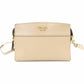 PRADA Promenade Saffiano Leather Shoulder Bag Beige Leather Crossbody Gold Hardware 7-10-1109