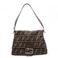 FENDI Mamma Bucket Zucca Shoulder Bag, Canvas, Brown
