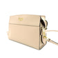 PRADA Promenade Saffiano Leather Shoulder Bag Beige Leather Crossbody Gold Hardware 7-10-1109