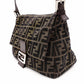 FENDI Mamma Bucket Zucca Shoulder Bag, Canvas, Brown