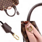 LOUIS VUITTON Brittany Damier Ébène Handbag, Leather and PVC, Brown, 2-Way