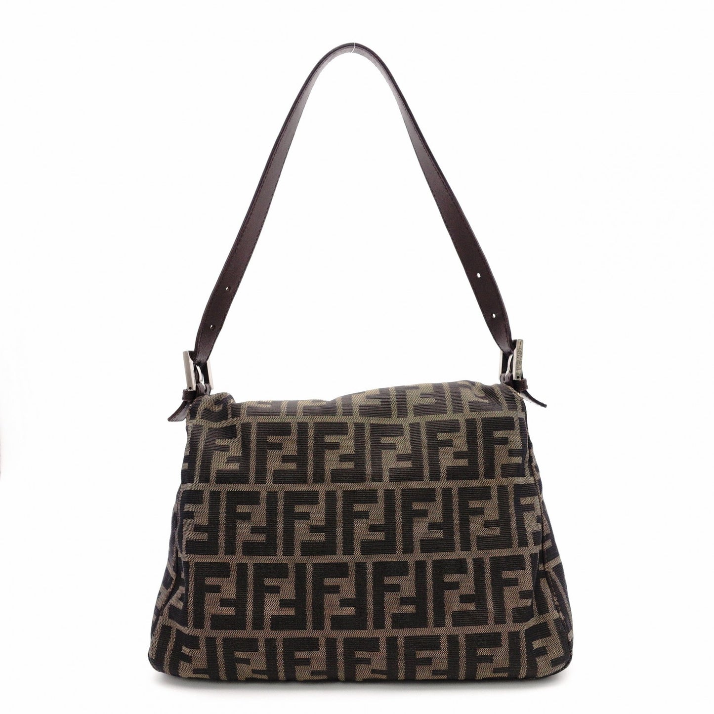 FENDI Mamma Bucket Zucca Shoulder Bag, Canvas, Brown