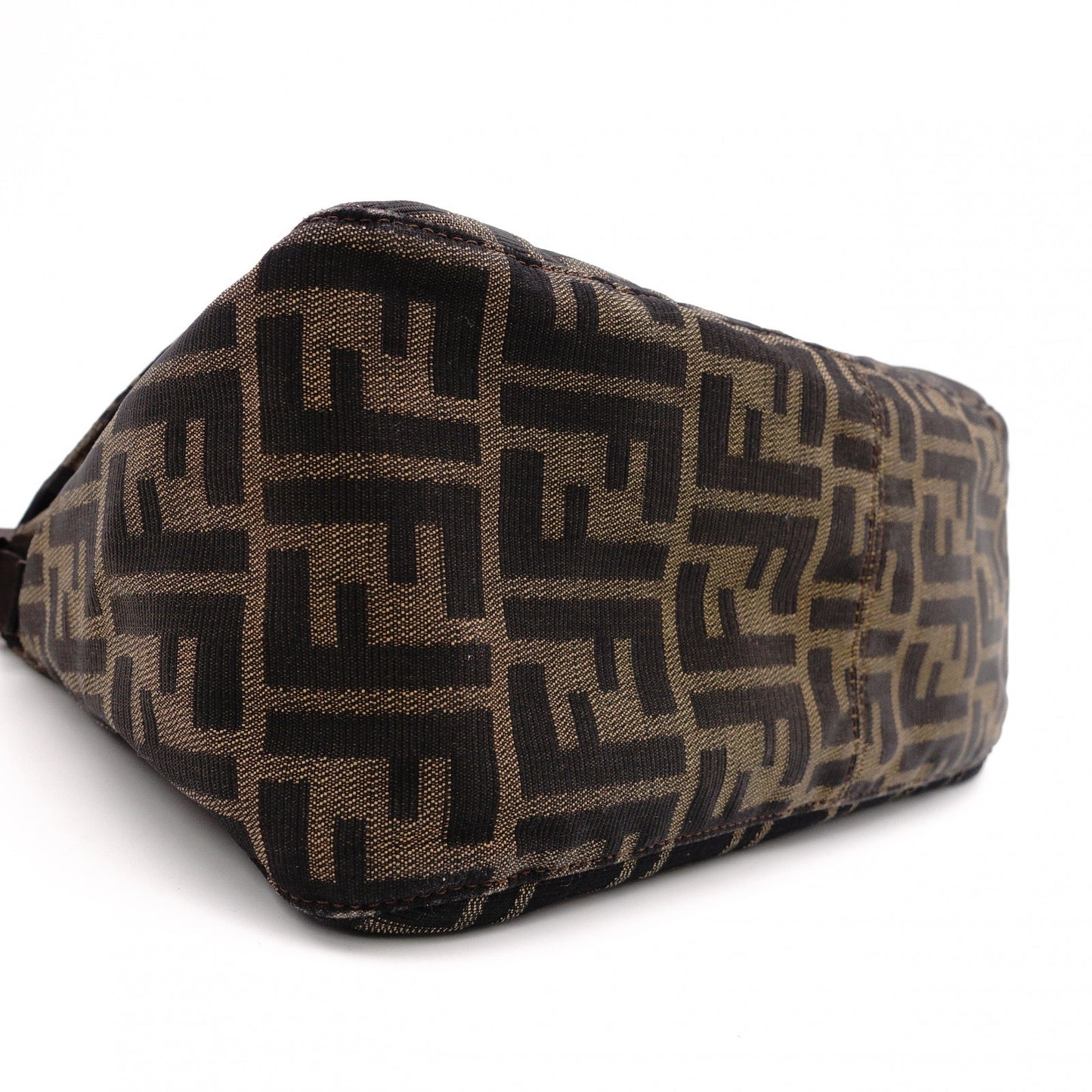FENDI Mamma Bucket Zucca Shoulder Bag, Canvas, Brown