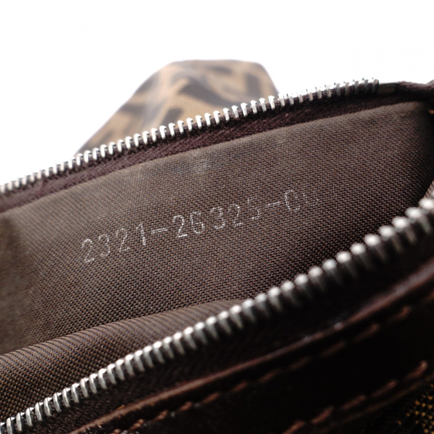FENDI Mamma Bucket Zucca Shoulder Bag, Canvas, Brown