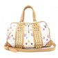 LOUIS VUITTON Courtney MM Monogram Multicolor Handbag, 2-Way, Leather, Women's