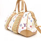 LOUIS VUITTON Courtney MM Monogram Multicolor Handbag, 2-Way, Leather, Women's