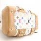 LOUIS VUITTON Courtney MM Monogram Multicolor Handbag, 2-Way, Leather, Women's