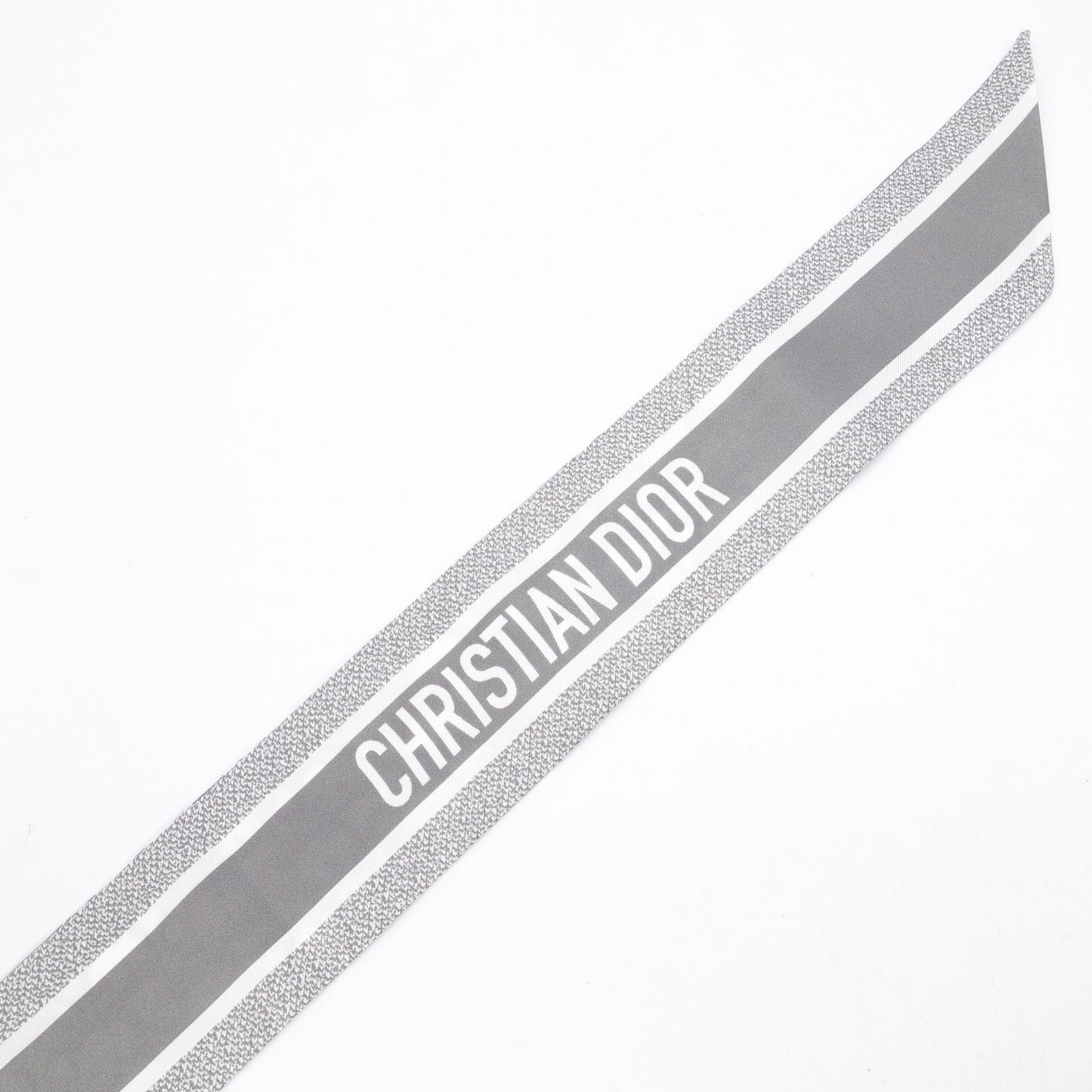 Christian Dior Mitzah Scarf, Silk, Gray